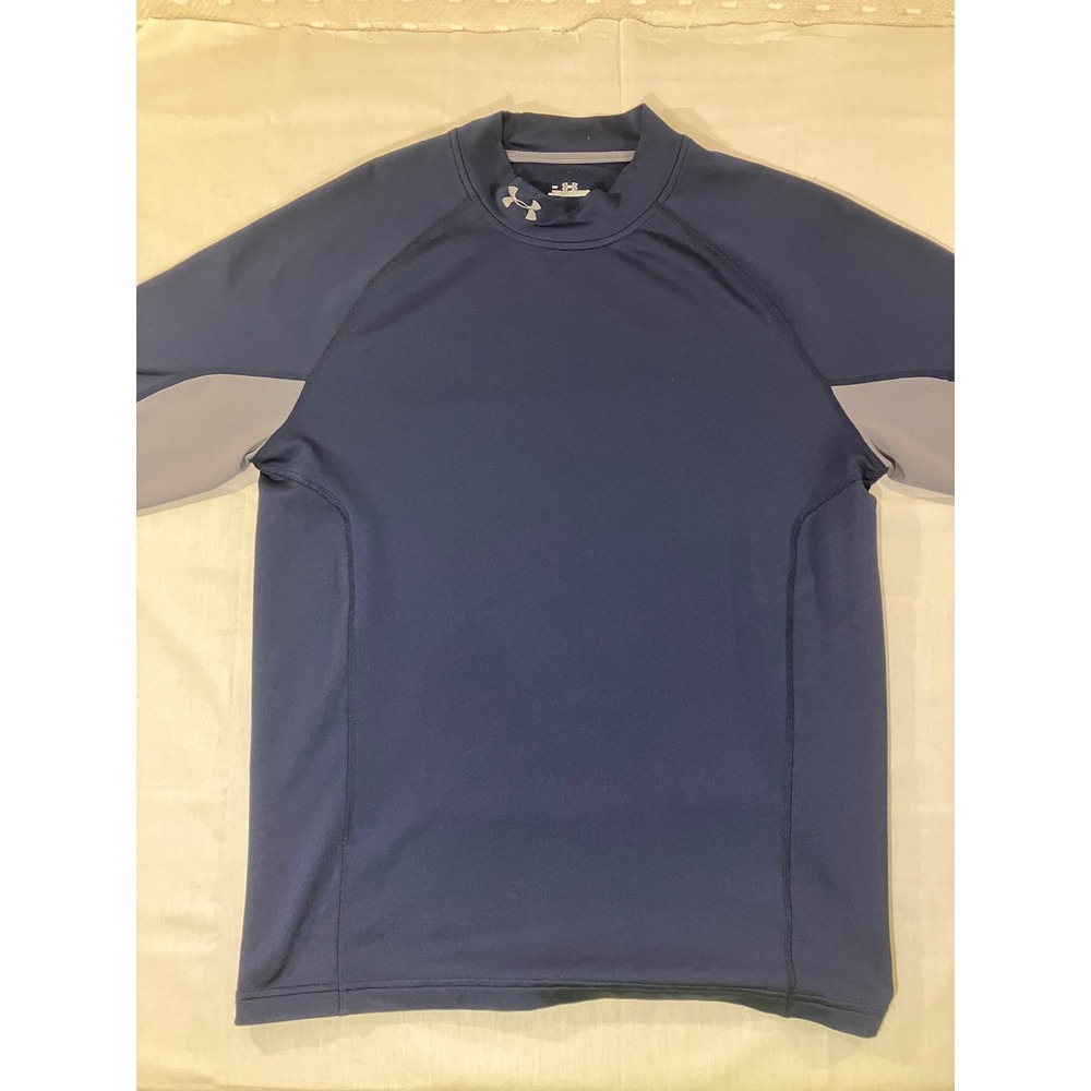 Under Armour Men's Large Long Sleeve Mock Neck Athletic‎ Shirt Training